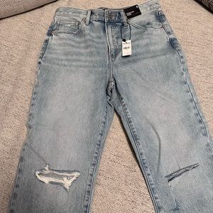 Express Straight Ankle High Rise Jeans NWT